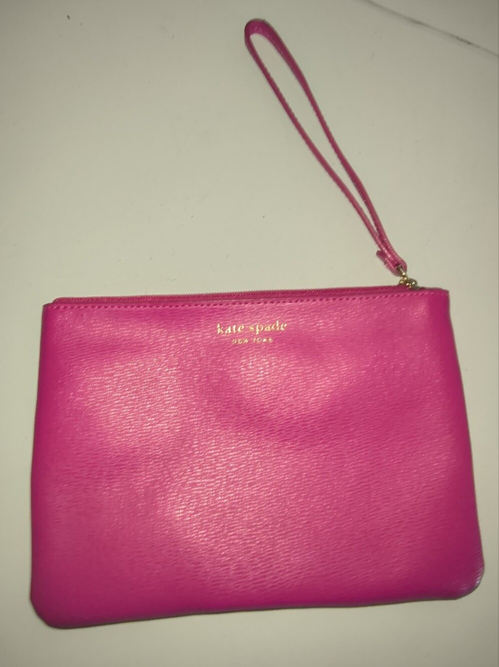 kate spade bright pink wristlet clutch